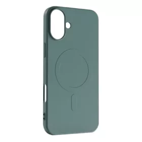Folyékony Szilikon Tok MagSafe iPhone 16 - sötétzöld-5907769363429 1 kép