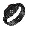 Apple Watch 4/5/6/7/8/SE (38/40/41mm) Luxury V3 fém óraszíj fekete - 1 kép