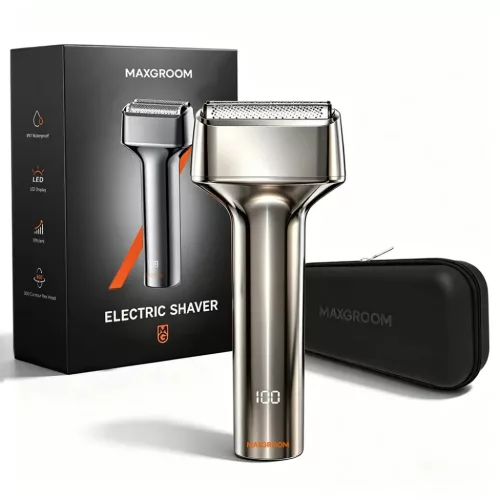 MAXGROOM WF-2037D fóliás elektromos borotva, ezüst-5907769394300 3 kép