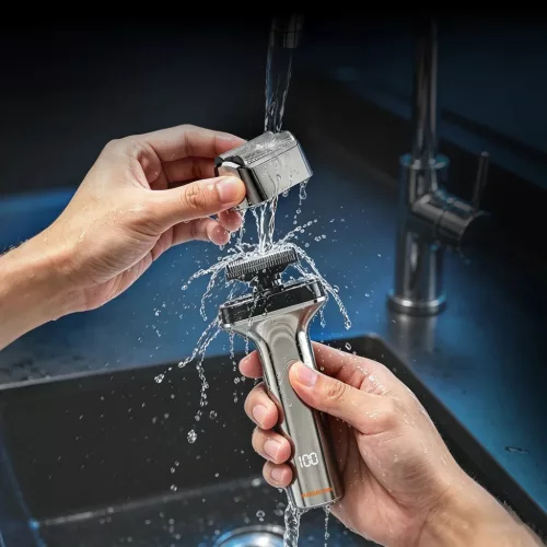 MAXGROOM WF-2037D fóliás elektromos borotva, ezüst-5907769394300 5 kép
