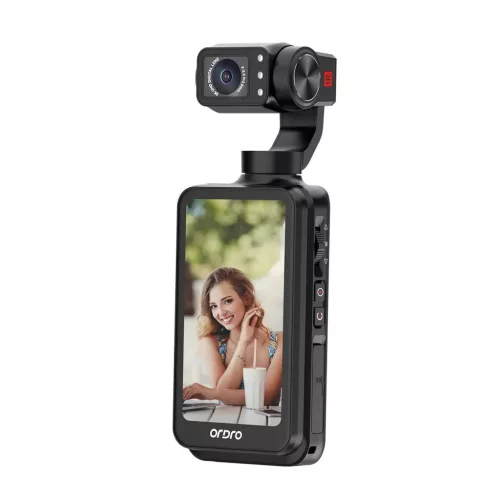 Ordro Pocket M5 3-tengelyes Gimbal Kamera, 5K, vlogoláshoz és YouTub-6947159472026 3 kép