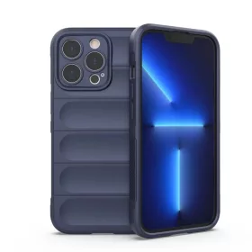   Magic Shield Case tok iPhone 13 Pro Max-hoz rugalmas páncélozott tok sötétkék