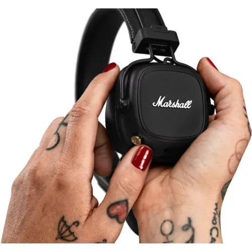 Marshall Major IV Bluetooth vezeték nélküli fejhallgató fekete-7340055379458 5 kép