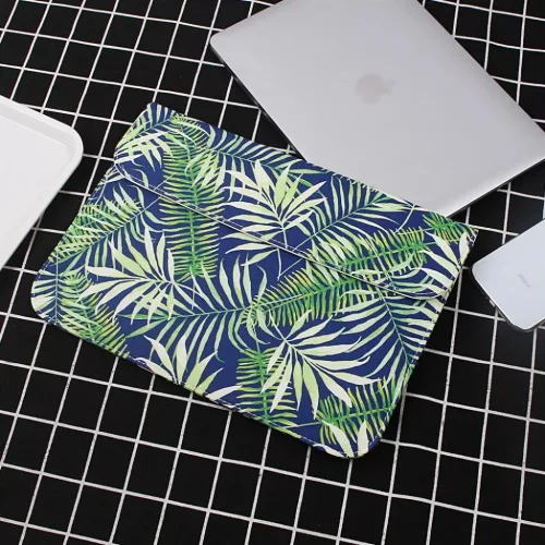 Laptop tok 13.3'' műbőr, trópusi levélmintás (MB-03) sleeve- 4 kép