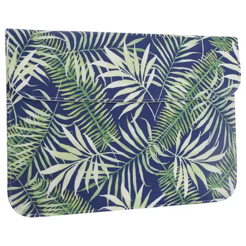 Laptop tok 13.3'' műbőr, trópusi levélmintás (MB-03) sleeve- 5 kép