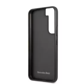 Samsung Galaxy S22+ Plus Mercedes Quilted Valódi bőr tok fekete (MEH-3666339044107 1 kép