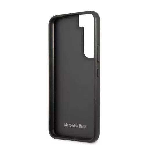 Samsung Galaxy S22+ Plus Mercedes Quilted Valódi bőr tok fekete (MEH-3666339044107 1 kép