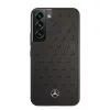 Samsung Galaxy S22+ Plus Mercedes Quilted Valódi bőr tok fekete (MEH-3666339044107 3 kép