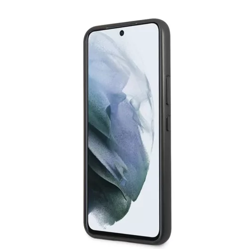Samsung Galaxy S22+ Plus Mercedes Quilted Valódi bőr tok fekete (MEH-3666339044107 4 kép