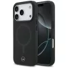 iPhone 17 Pro Mercedes Plain Smooth bőrtok MagSafe fekete tok