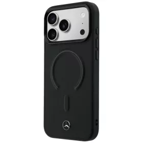 iPhone 17 Pro Mercedes bőr 3D MagSafe fekete tok-3666339619060 2 kép