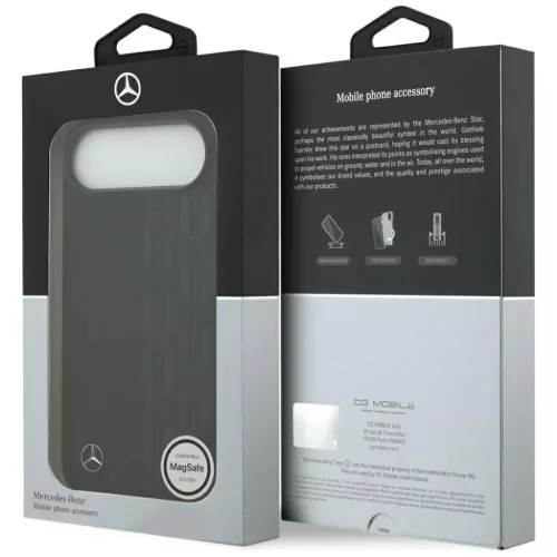 iPhone 17 Air Mercedes Bőr Laurel Leaves MagSafe tok fekete-3666339507008 8 kép