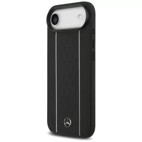 iPhone 17 Air Mercedes Bőr Csillag Minta Csíkok MagSafe tok fekete-3666339508326 2 kép