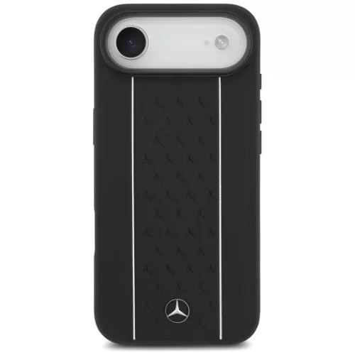 iPhone 17 Air Mercedes Bőr Csillag Minta Csíkok MagSafe tok fekete-3666339508326 3 kép