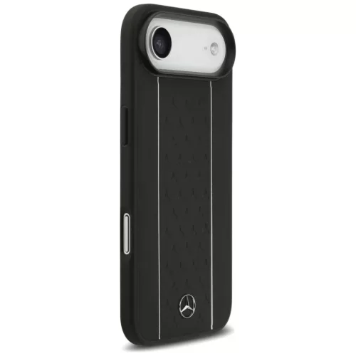 iPhone 17 Air Mercedes Bőr Csillag Minta Csíkok MagSafe tok fekete-3666339508326 4 kép