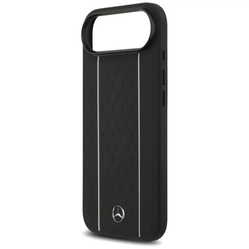 iPhone 17 Air Mercedes Bőr Csillag Minta Csíkok MagSafe tok fekete-3666339508326 6 kép
