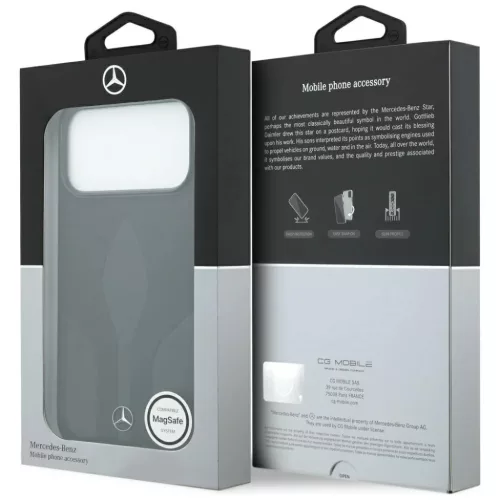 iPhone 17 Pro Max Mercedes bőr The Move MagSafe fekete tok-3666339506698 8 kép