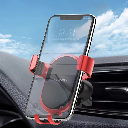 Szellőzőre rögzíthető autós telefontartó LDNIO MG01 Gravity Uni-6933138690659 10 kép