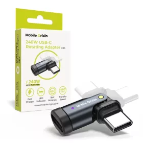 Mobile Origin CB5 forgatható USB-C adapterkábel, 240 W, fekete-8594215995630 1 kép