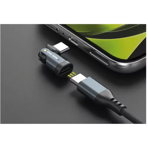 Mobile Origin CB5 forgatható USB-C adapterkábel, 240 W, fekete-8594215995630 6 kép