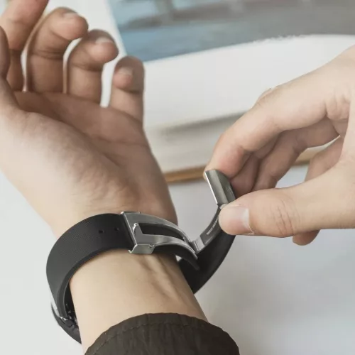 Ringke Rubber One Prime óraszíj Samsung Galaxy Active 2 44 mm fekete-8809716074303 5 kép