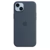 iPhone 14 Plus szilikontok viharkék (MPT53ZM/A) Apple gyári MagSafe--194253416234 1 kép