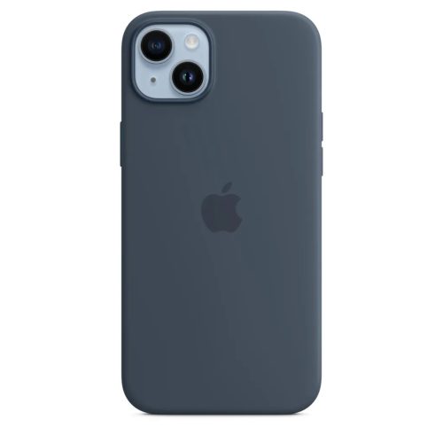 iPhone 14 Plus szilikontok viharkék (MPT53ZM/A) Apple gyári MagSafe--194253416234 1 kép
