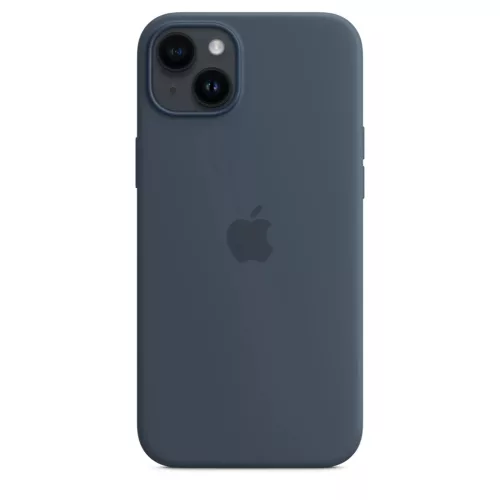 iPhone 14 Plus szilikontok viharkék (MPT53ZM/A) Apple gyári MagSafe--194253416234 2 kép