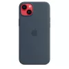 iPhone 14 Plus szilikontok viharkék (MPT53ZM/A) Apple gyári MagSafe--194253416234 3 kép