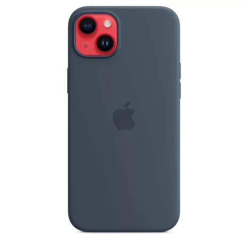 iPhone 14 Plus szilikontok viharkék (MPT53ZM/A) Apple gyári MagSafe--194253416234 3 kép