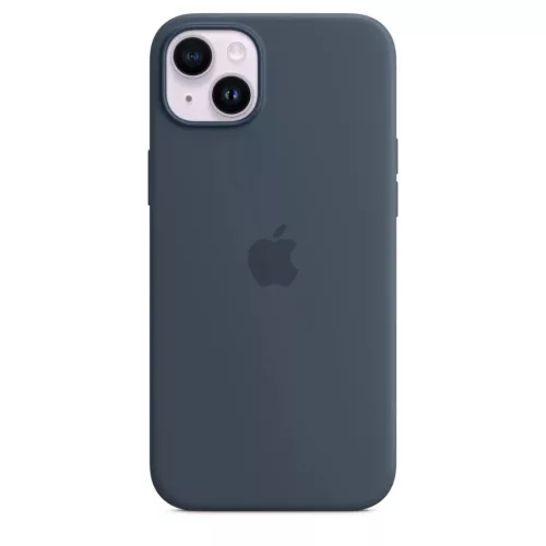 iPhone 14 Plus szilikontok viharkék (MPT53ZM/A) Apple gyári MagSafe--194253416234 4 kép