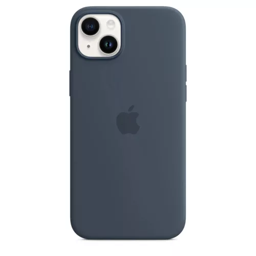 iPhone 14 Plus szilikontok viharkék (MPT53ZM/A) Apple gyári MagSafe--194253416234 5 kép