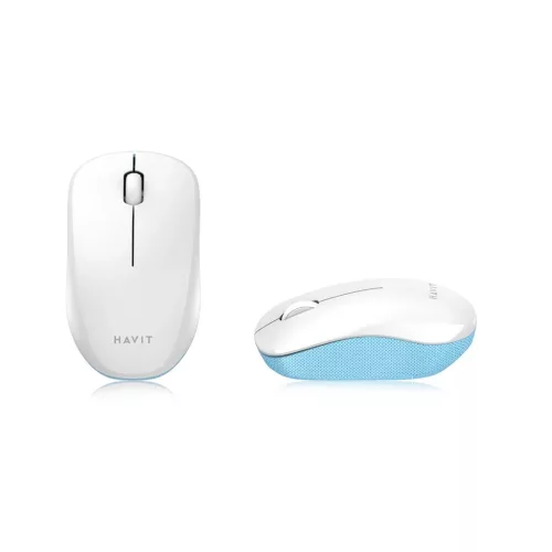 Havit MS66GT-WB univerzális vezeték nélküli egér (Fehér és kék-6939119026653 9 kép