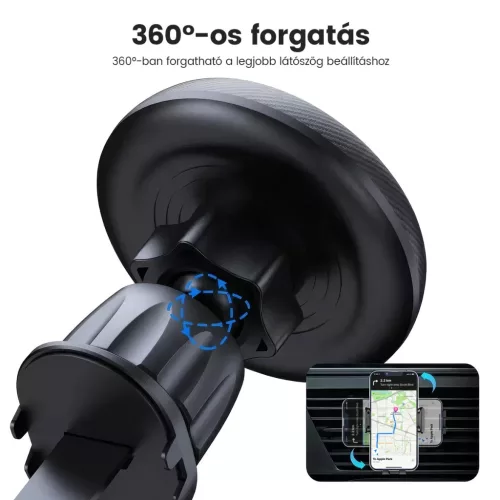 Alphajack MSH V1 mágneses autós telefontartó szellőzőre (Magsafe -5999860199939 2 kép
