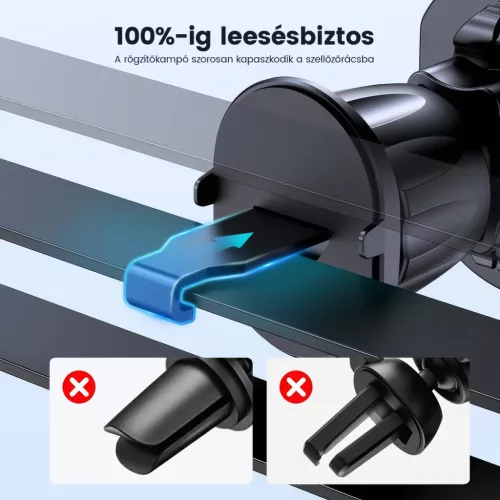 Alphajack MSH V1 mágneses autós telefontartó szellőzőre (Magsafe -5999860199939 3 kép