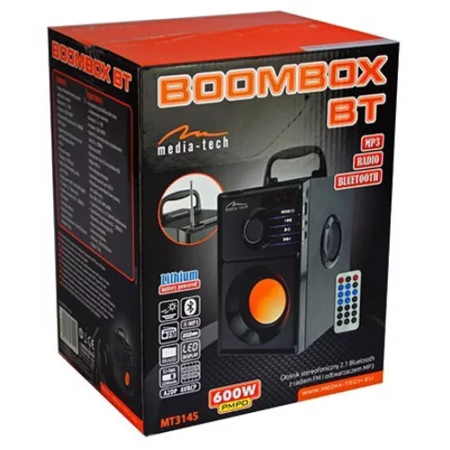 Media-Tech MT3145_V2 Boombox BT bluetooth hangszóró-5906453180458 10 kép