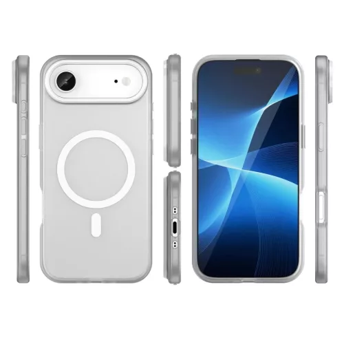  iPhone 17 Air Matt Fehér Magnetic Abrasive tok MagSafe kompatibilit�-5907769379734 3 kép