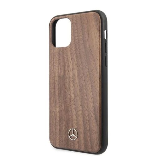 Mercedes MEHCN65VWOLB iPhone 11 Pro Max tok barna Wood Line Walnut-3700740470718 3 kép