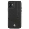 Mercedes MEHCP12SCDOBK iPhone 12 mini 5,4" fekete tok perfoárt bőr-3666339013172 3 kép