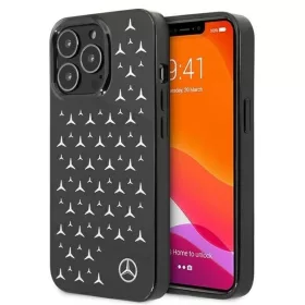   Mercedes MEHCP13LESPBK iPhone 13 Pro / 13 6,1" fekete hardcase Ezüst Csillagok Minta tok