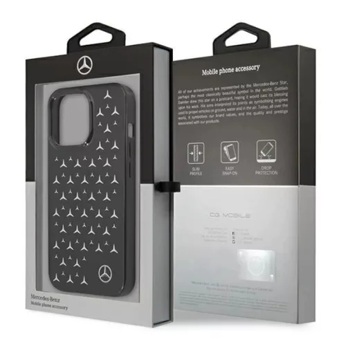 Mercedes MEHCP13LESPBK iPhone 13 Pro / 13 6,1" fekete hardcase Ezüst -3666339020231 8 kép