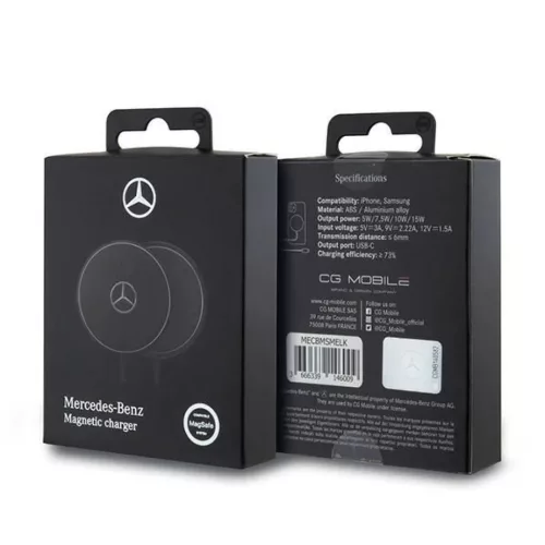 Mercedes 15W MagSafe vezeték nélküli töltő - fekete-3666339146009 4 kép