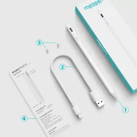 Metapen Pencil A8 iPadhez - Fehér-6936360600946 2 kép