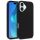 Több színű búzaszalma tok iPhone 16-hoz - fekete-5907769362958 1 kép