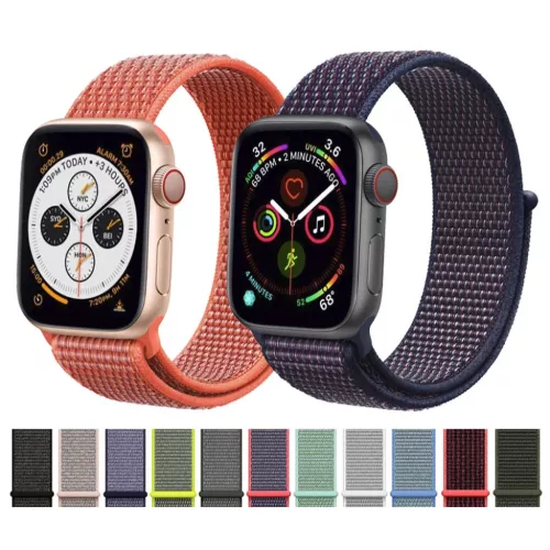Apple Watch 4/5/6/7/8/SE/Ultra (42/44/45/49mm) nylon óraszíj tengerz- 3 kép