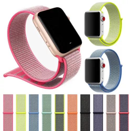 Apple Watch 4/5/6/7/8/SE/Ultra (42/44/45/49mm) nylon óraszíj tengerz- 4 kép