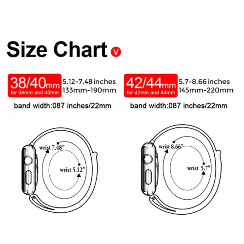 Apple Watch 4/5/6/7/8/SE/Ultra (42/44/45/49mm) nylon óraszíj tengerz- 6 kép
