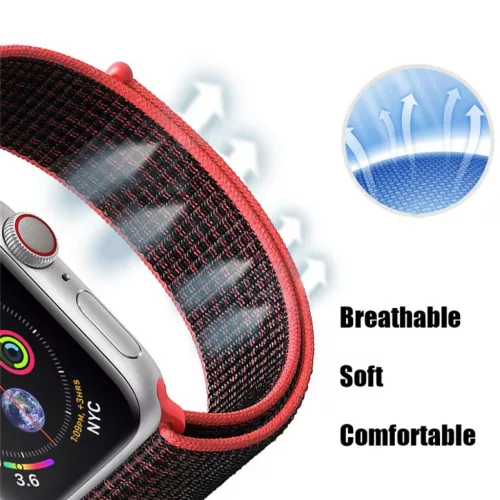 Apple Watch 4/5/6/7/8/SE/Ultra (42/44/45/49mm) nylon óraszíj tengerz- 8 kép