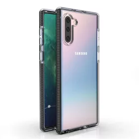 SMD Samsung Galaxy Note 10 Hybrid N10-007 áttetsző tok fekete kerett- 1 kép