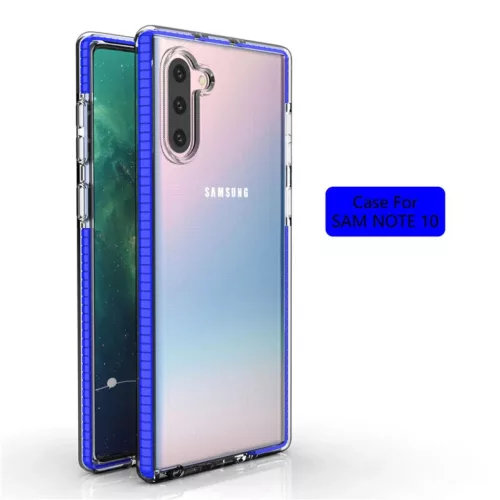 SMD Samsung Galaxy Note 10 Hybrid N10-007 áttetsző tok kék kerettel-0000000007291 1 kép